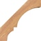 Ekena Millwork 5 1/2"W x 16"D x 16"H Balboa Smooth Knee Brace, Western Red Cedar BRC06X16X16BOA00SWR - alternate 4